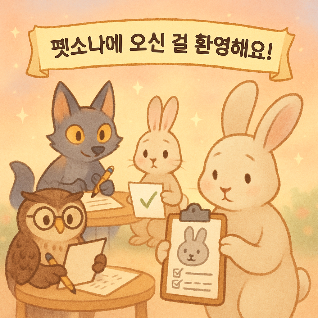 펫소나 메인 허브 미리보기